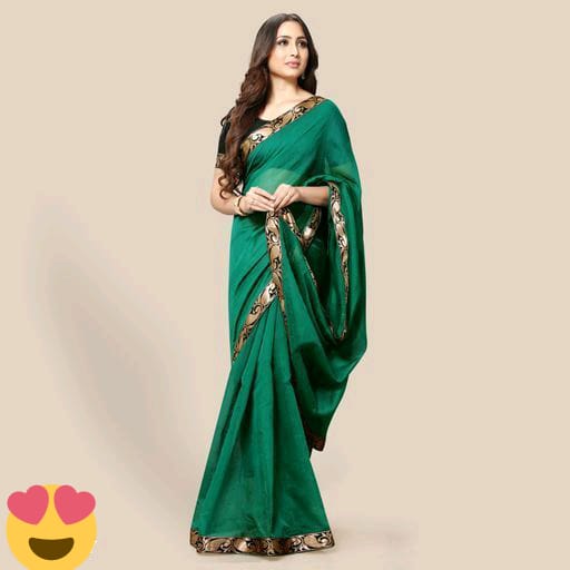Banita Attractive Green Cotton Sarees - Fashion Greet Banita Attractive Green Cotton Sarees - Fashion Greet