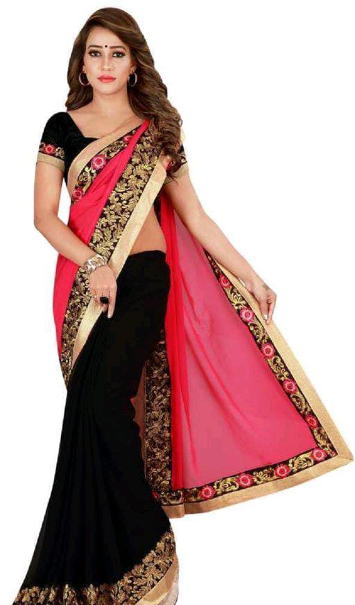 Myra Multi Georgette Printed Sarees - Fashion Greet Myra Multi Georgette Printed Sarees - Fashion Greet