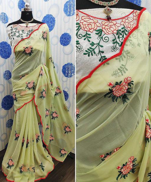 Chitrarekha Pretty Embellished Sarees - Fashion Greet Chitrarekha Pretty Embellished Sarees - Fashion Greet
