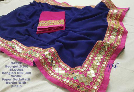 Myra Attractive Blue Women Sarees - Fashion Greet Myra Attractive Blue Women Sarees - Fashion Greet