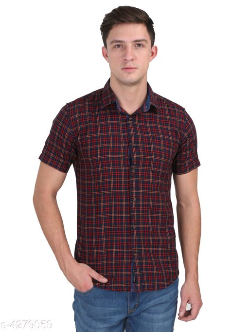Stylish Trendy Check Men Shirts - Fashion Greet Stylish Trendy Check Men Shirts - Fashion Greet