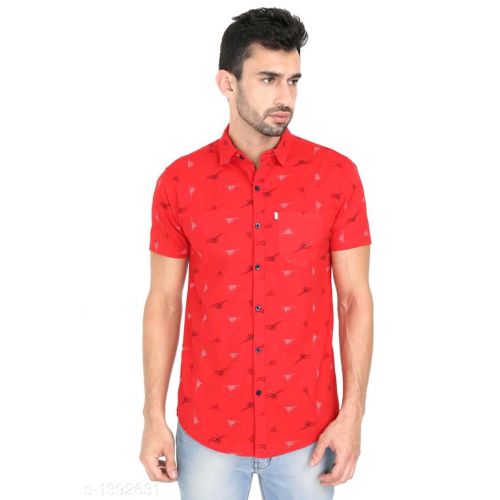 Stylish Trendy Red Mens Shirts - Fashion Greet Stylish Trendy Red Mens Shirts - Fashion Greet