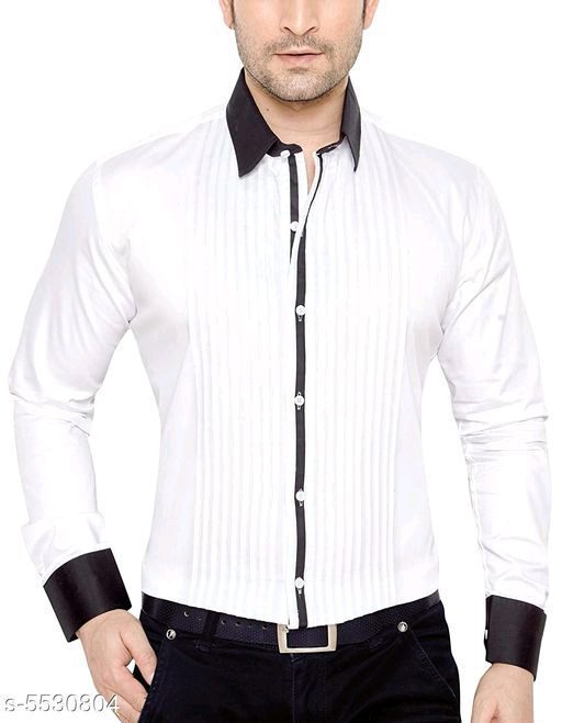 Elegant Seasons Cotton White Men Shirts - Fashion Greet Elegant Seasons Cotton White Men Shirts - Fashion Greet