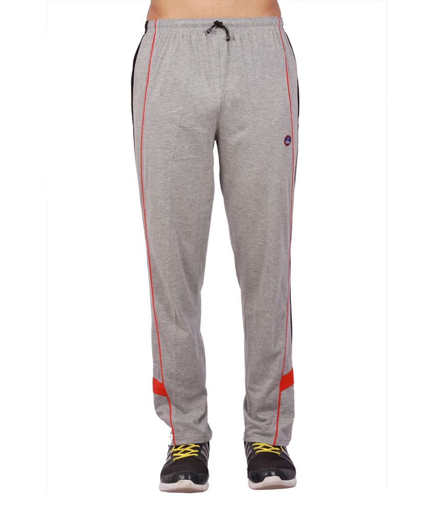 Seasons Gray Melange Mens Trackpants With Side Stripes - Fashion Greet Seasons Gray Melange Mens Trackpants With Side Stripes - Fashion Greet