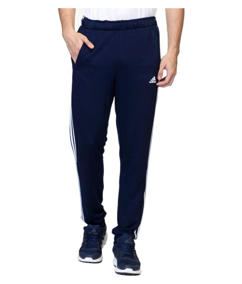 Seasons Navy Polyester Viscose Trackpants - Fashion Greet Seasons Navy Polyester Viscose Trackpants - Fashion Greet