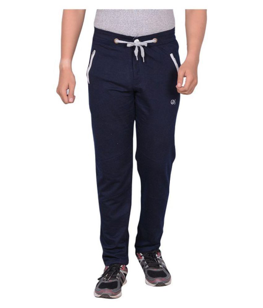 Seasons Blue Cotton Trackpants - Fashion Greet Seasons Blue Cotton Trackpants - Fashion Greet