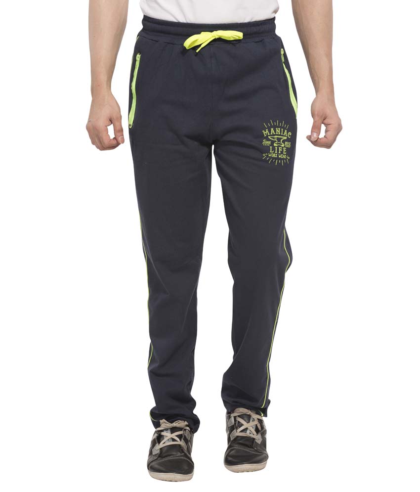 Navy Cotton Trackpants Pack of 1 - Fashion Greet Navy Cotton Trackpants Pack of 1 - Fashion Greet