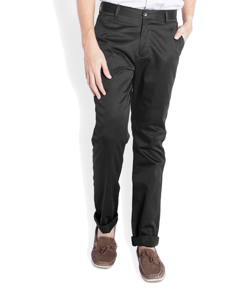 Black Slim Flat Trouser - Fashion Greet Black Slim Flat Trouser - Fashion Greet