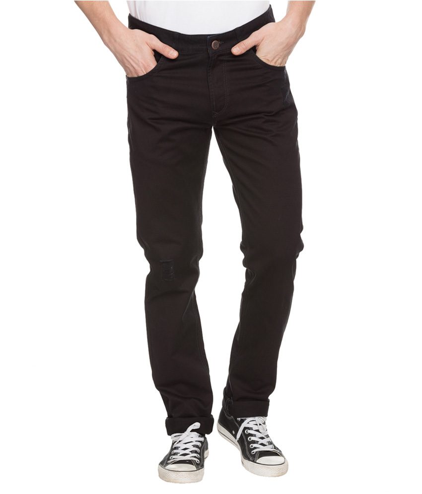 Black Slim Fit Casual Trousers - Fashion Greet Black Slim Fit Casual Trousers - Fashion Greet