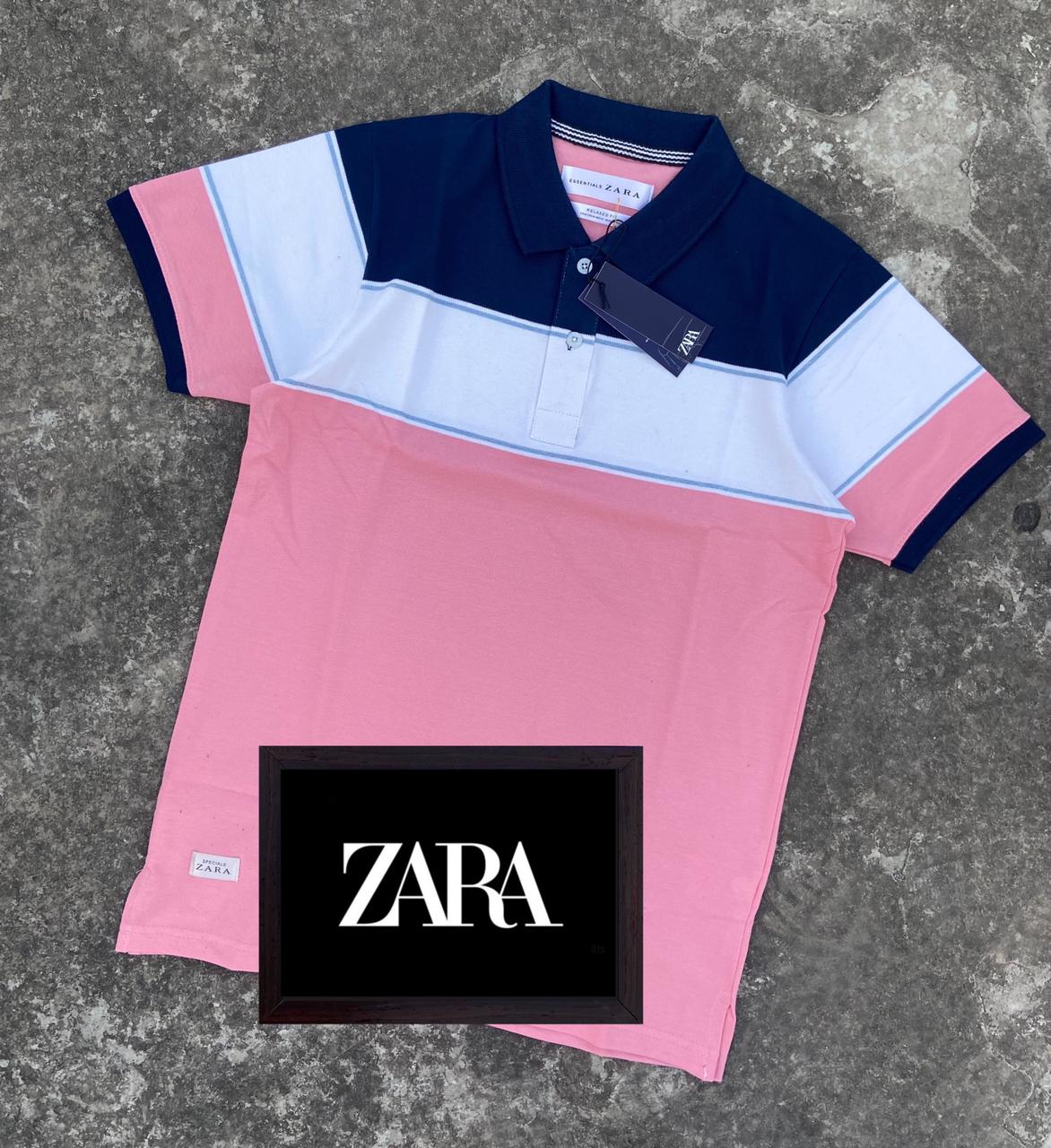 Seasons Pink Polo Neck Half Sleeve Tshirt - Fashion Greet Seasons Pink Polo Neck Half Sleeve Tshirt - Fashion Greet