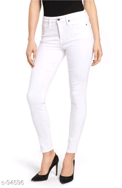 Stylish Women’s White Hot Denim Jeans - Fashion Greet Stylish Women’s White Hot Denim Jeans - Fashion Greet