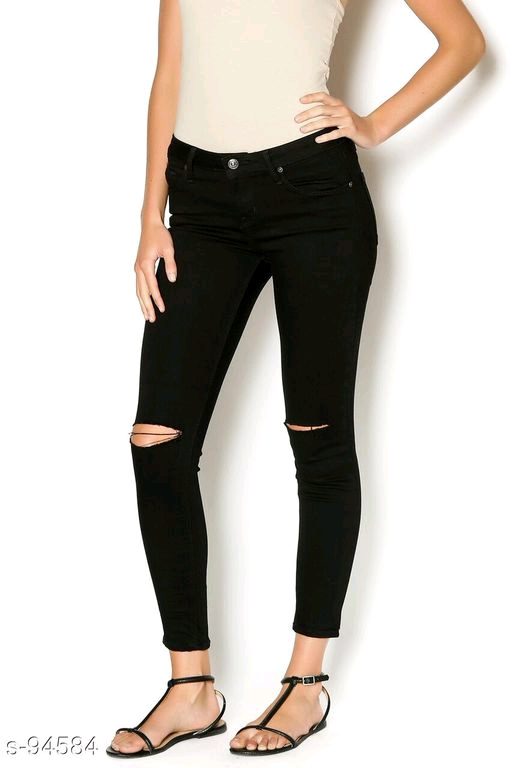 Best Fitted Black Hot Denim Jeans - Fashion Greet Best Fitted Black Hot Denim Jeans - Fashion Greet