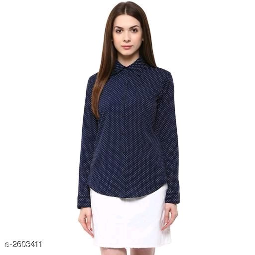 Seasons Navy Printed Women’s Shirts - Fashion Greet Seasons Navy Printed Women’s Shirts - Fashion Greet