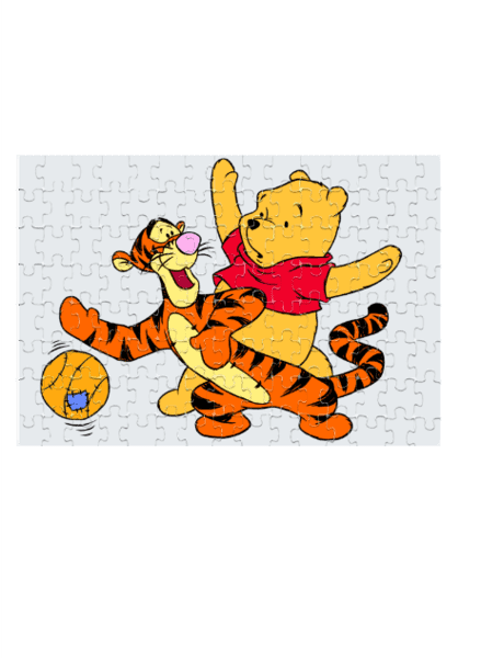 Jigsaw Puzzle with Winnie the pooh