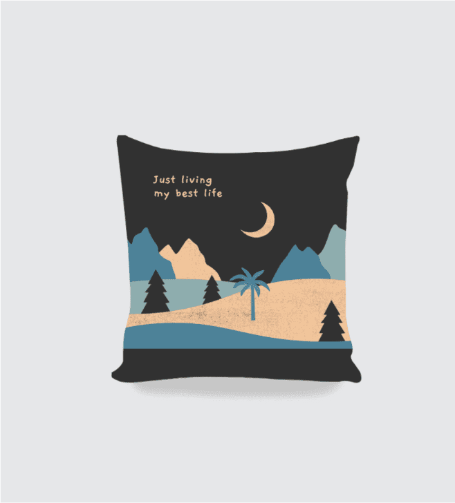 Cushion Cover – Just living my best life - Fashion Greet Cushion Cover – Just living my best life - Fashion Greet