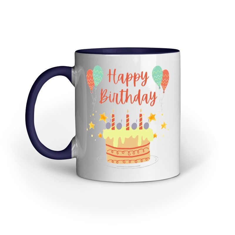 Coffee Mug printed with Happy Birthday - Fashion Greet