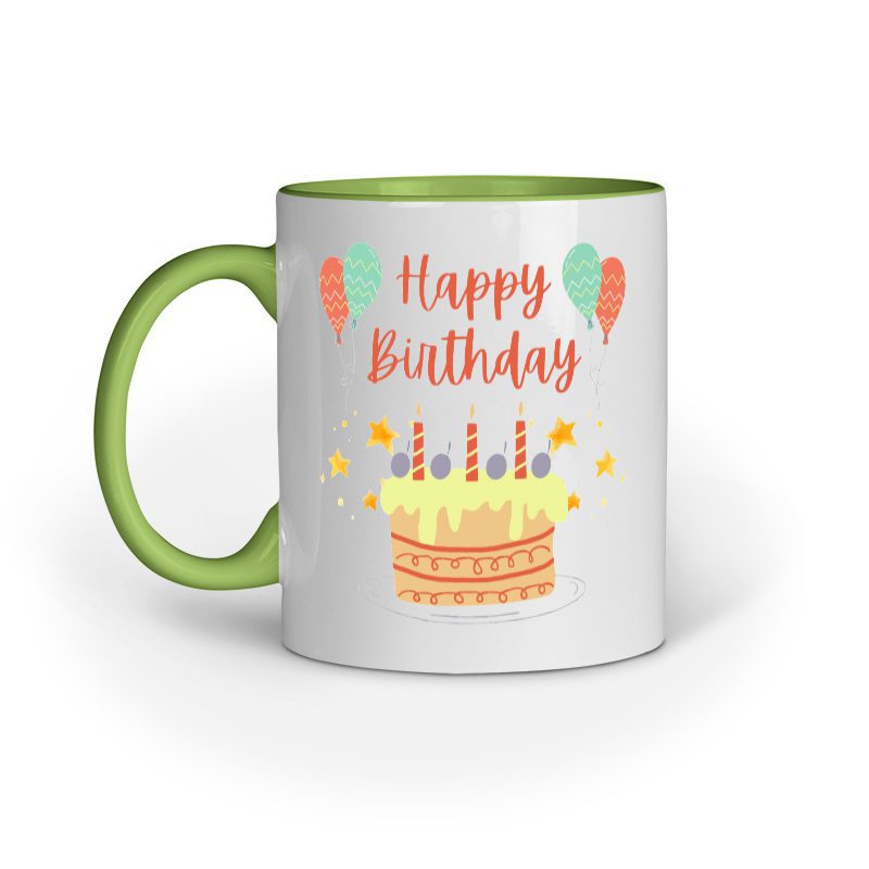 Coffee Mug printed with Happy Birthday - Fashion Greet