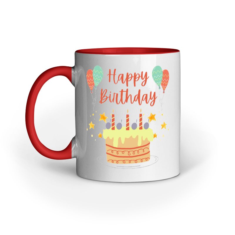 Coffee Mug printed with Happy Birthday - Fashion Greet
