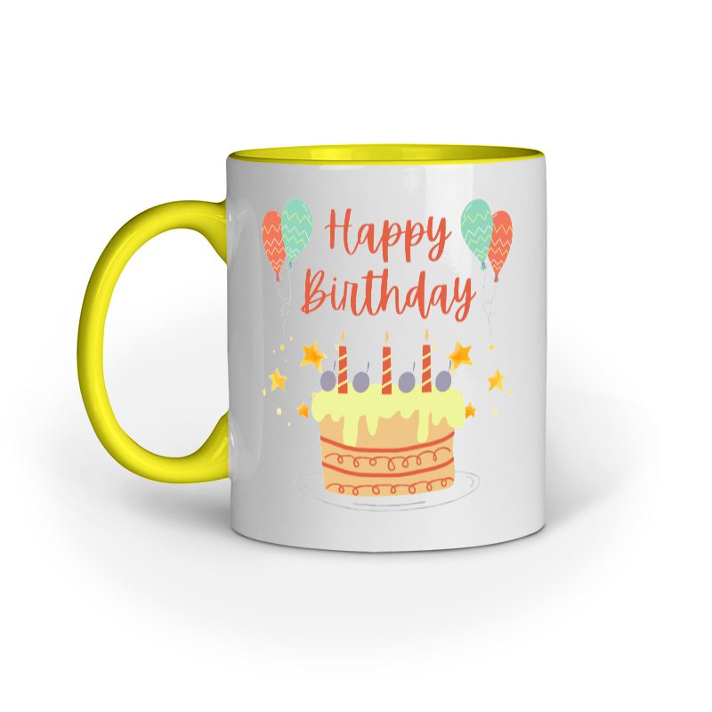 Coffee Mug printed with Happy Birthday - Fashion Greet