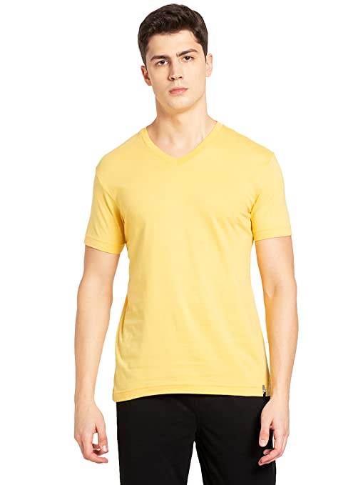 Seasons Yellow Men’s Regular Fit V Neck Half Sleeved T-Shirt - Fashion Greet Seasons Yellow Men’s Regular Fit V Neck Half Sleeved T-Shirt - Fashion Greet