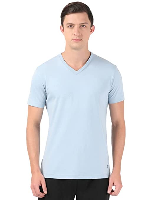 Seasons Dusty Blue Men’s Regular Fit V Neck Half Sleeved T-Shirt - Fashion Greet Seasons Dusty Blue Men’s Regular Fit V Neck Half Sleeved T-Shirt - Fashion Greet