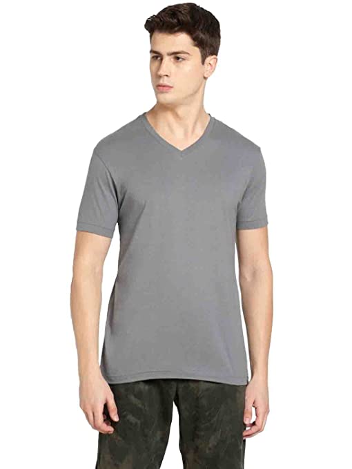 Seasons Grey Men’s Regular Fit V Neck Half Sleeved T-Shirt - Fashion Greet Seasons Grey Men’s Regular Fit V Neck Half Sleeved T-Shirt - Fashion Greet