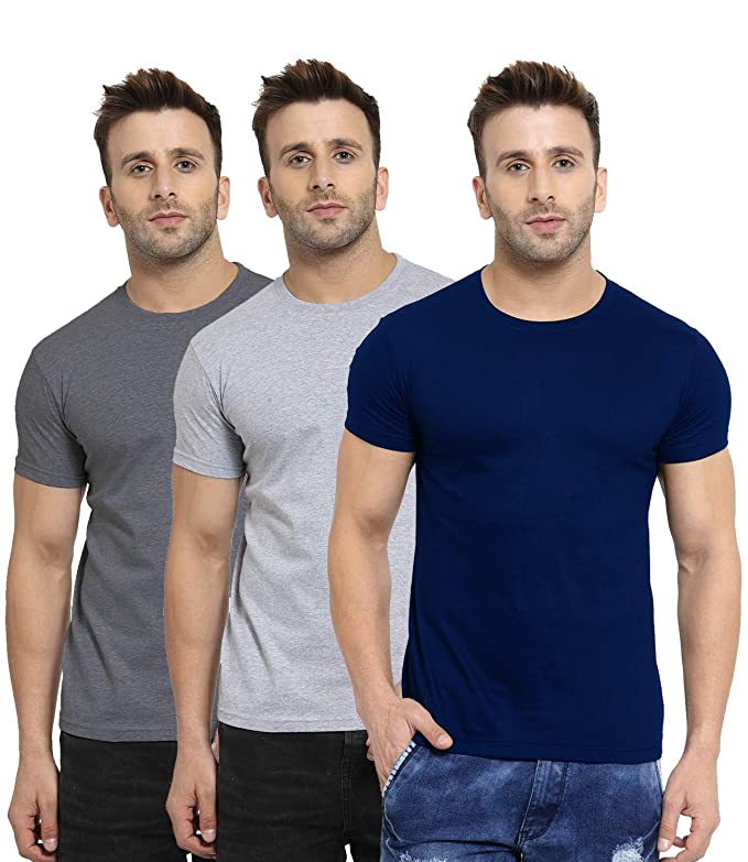 Seasons Men’s Regular Fit T-Shirt (Pack of 3) - Fashion Greet