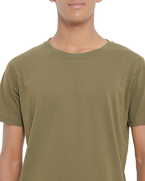 Season Round Neck Half Sleeve Solid Tshirt for Men - Fashion Greet
