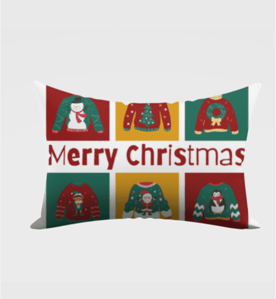 Pillow Cover - Merry Christmas RGB Shirts pattern