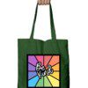 Tote bag with zipper – Be Kind with Rainbow design - Fashion Greet