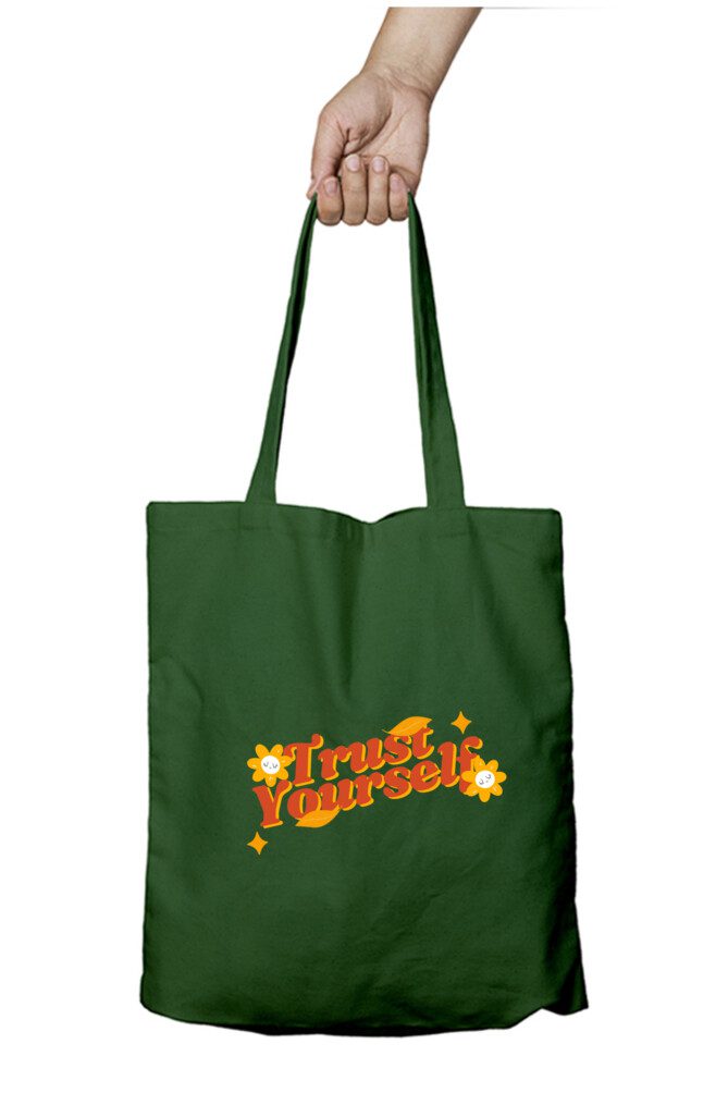 Tote Bag with Zipper – Trust Yourself - Fashion Greet