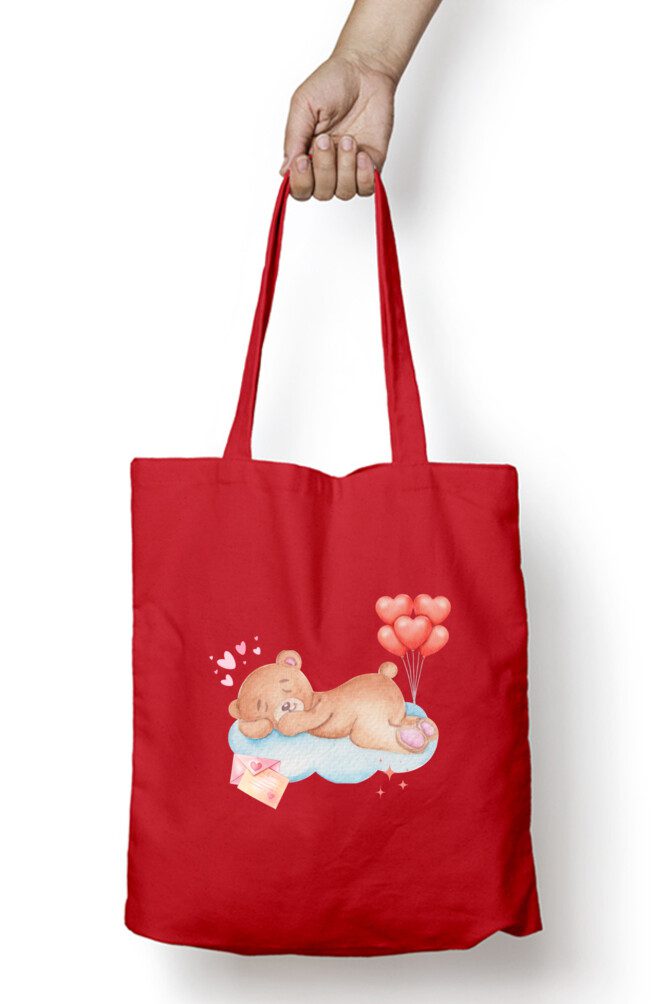 Tote Bag with Zipper – Lovely Teddy - Fashion Greet