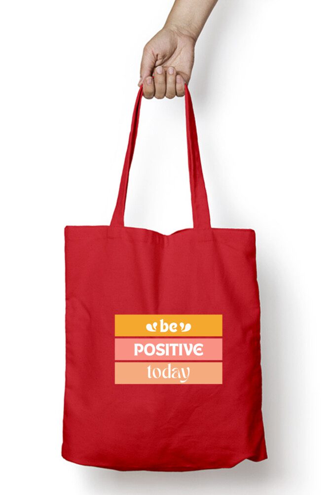 Tote Bag with Zipper – Be Positive Today - Fashion Greet