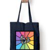 Tote bag with zipper – Be Kind with Rainbow design - Fashion Greet