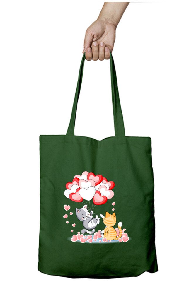 Tote Bag with Zipper – Lovely Cats - Fashion Greet