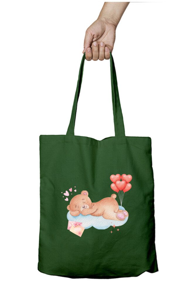 Tote Bag with Zipper – Lovely Teddy - Fashion Greet