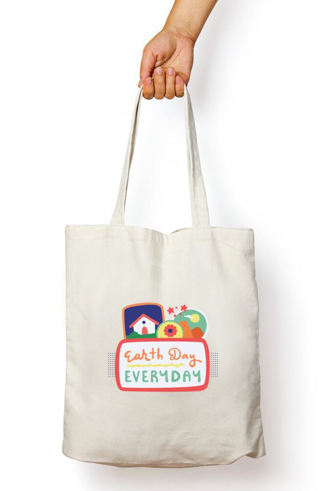 Tote Bag with Zipper – Earth Day Everyday - Fashion Greet