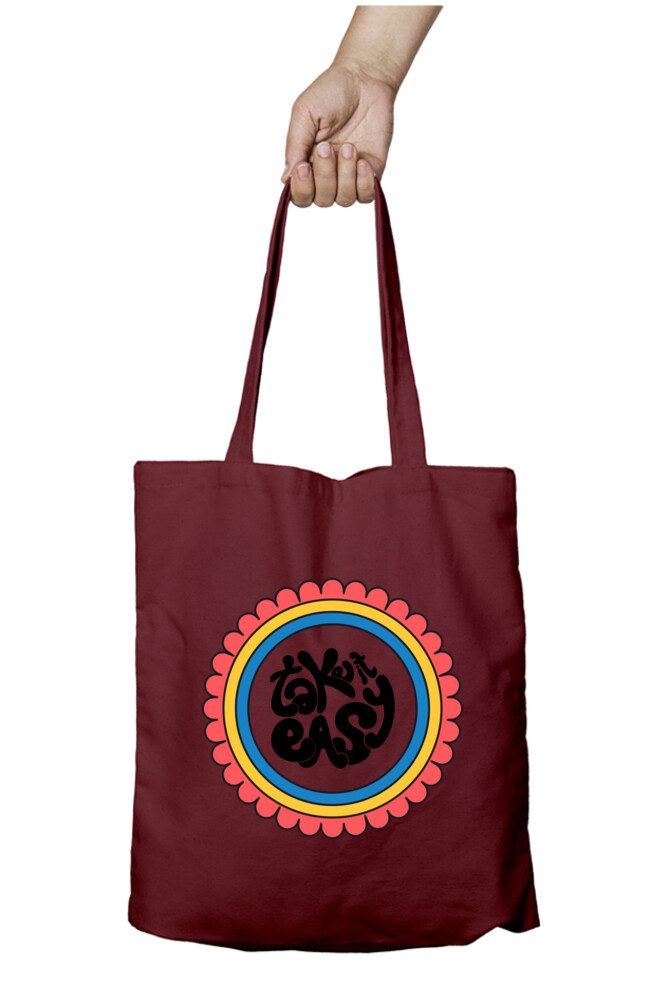 Take it easy themed tote bag - Fashion Greet