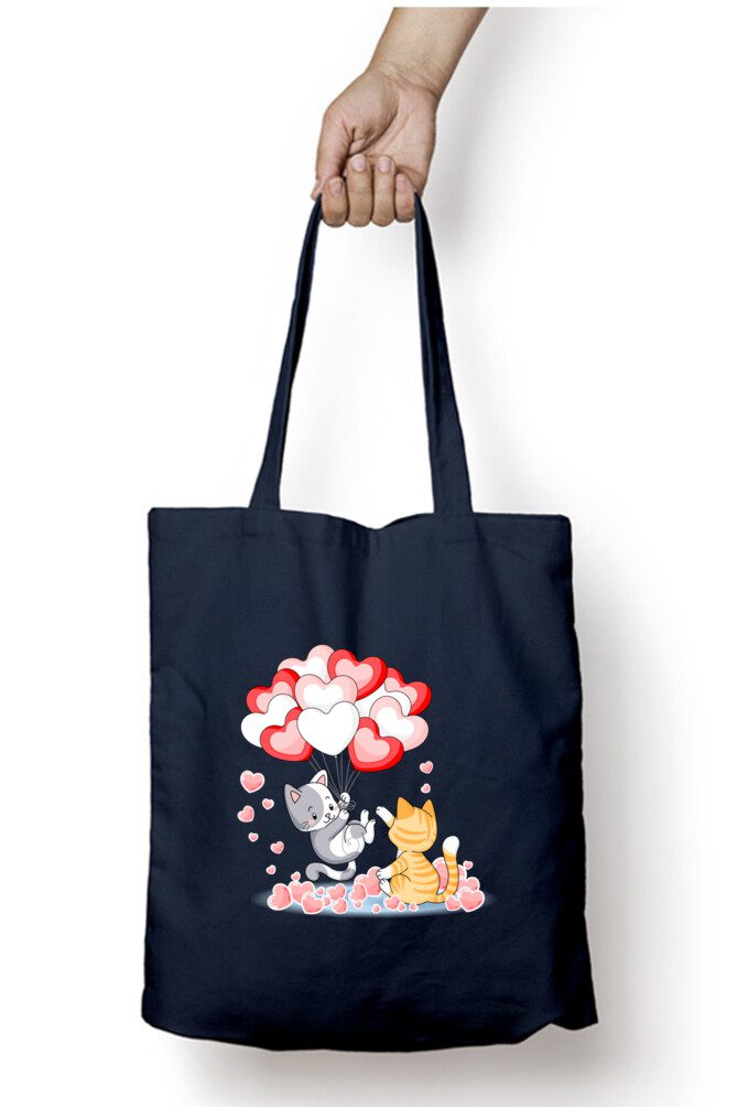 Tote Bag with Zipper – Lovely Cats - Fashion Greet