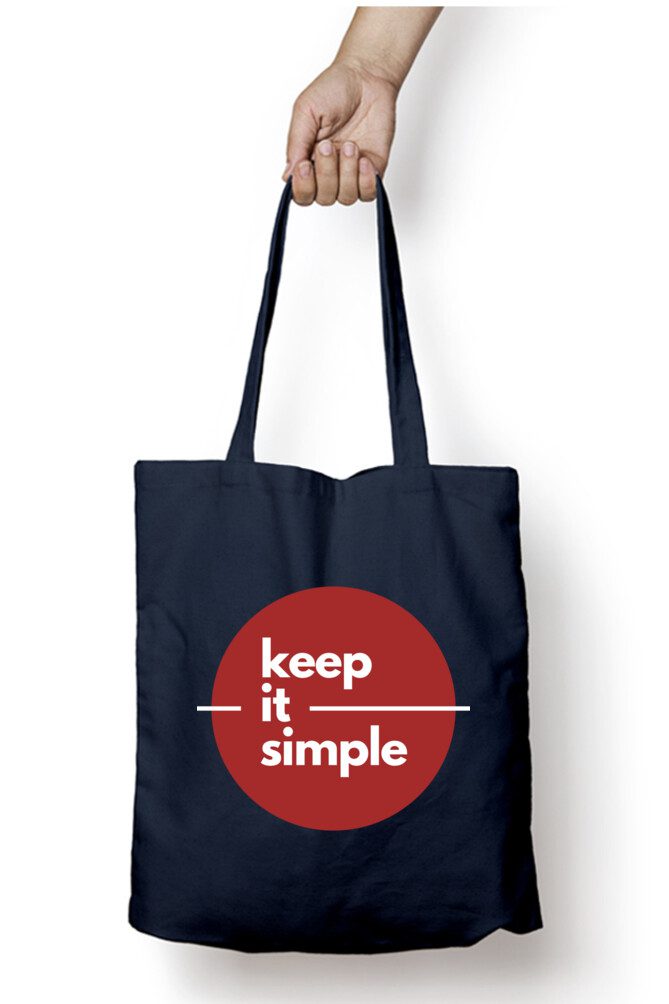 Tote Bag with Zipper – Keep It Simple - Fashion Greet