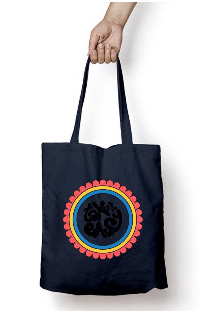 Take it easy themed tote bag - Fashion Greet