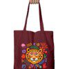 Leopard with glasses flowers themed Tote Bag - Fashion Greet