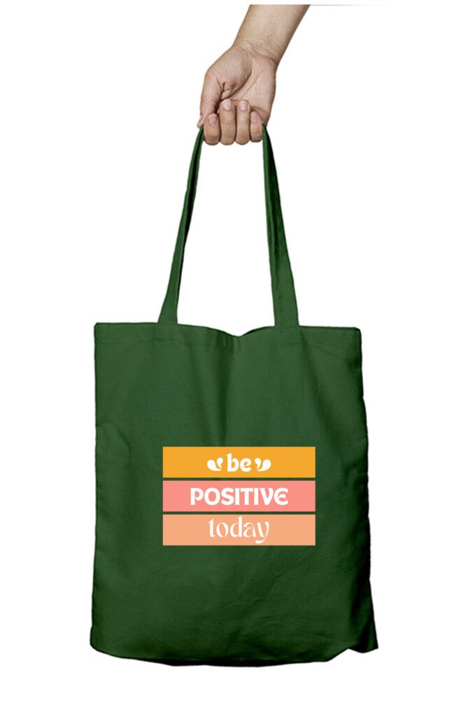 Tote Bag with Zipper – Be Positive Today - Fashion Greet