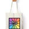 Tote bag with zipper – Be Kind with Rainbow design - Fashion Greet