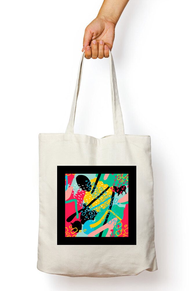 Colorful Abstract Style Tote Bag - Fashion Greet