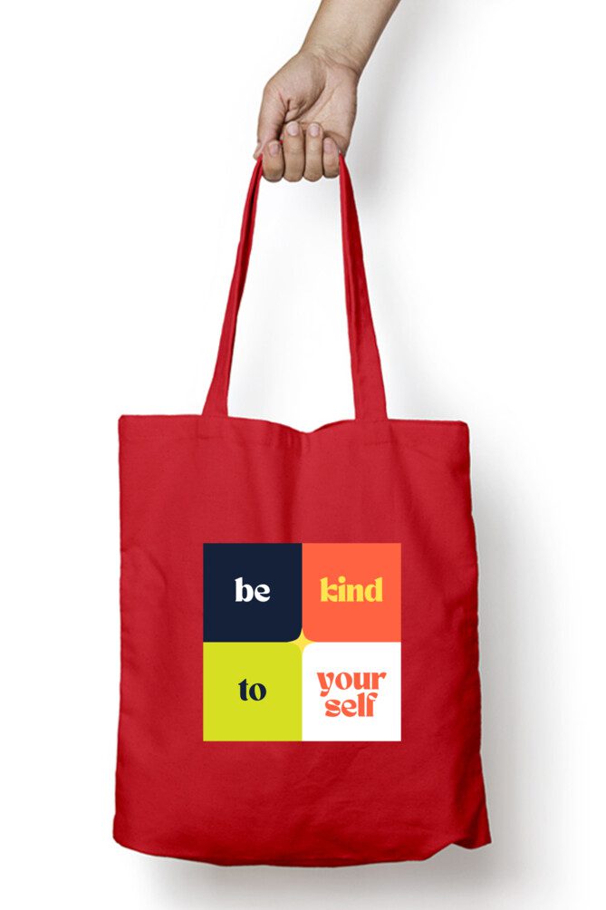Tote bag with zipper  – Be Kind to Yourself - Fashion Greet