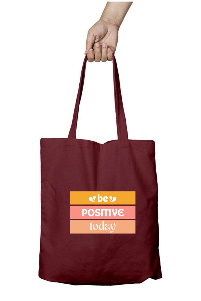 Tote Bag with Zipper – Be Positive Today - Fashion Greet