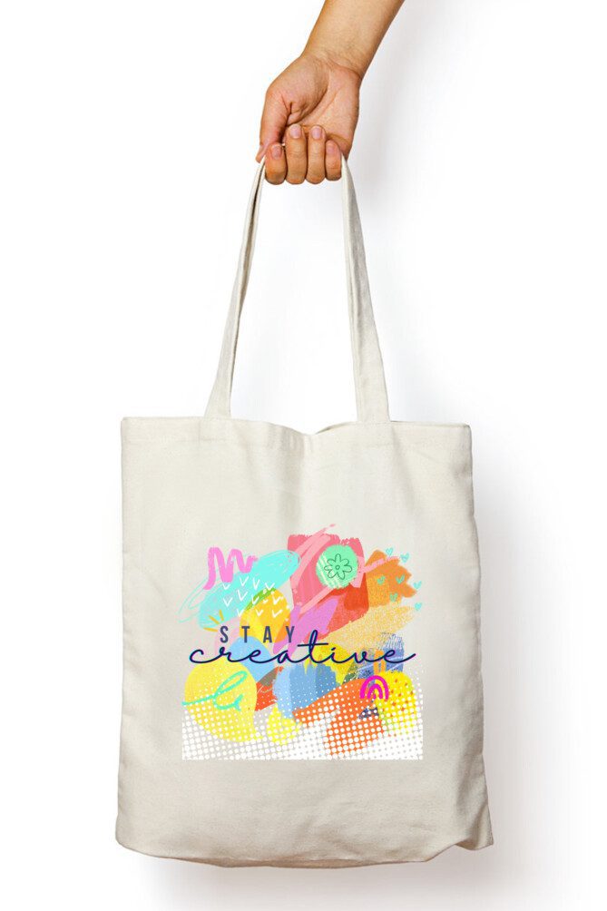 Stay Creative themed tote bag - Fashion Greet