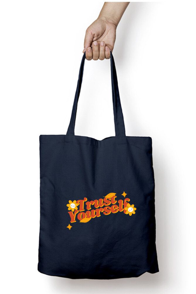 Tote Bag with Zipper – Trust Yourself - Fashion Greet