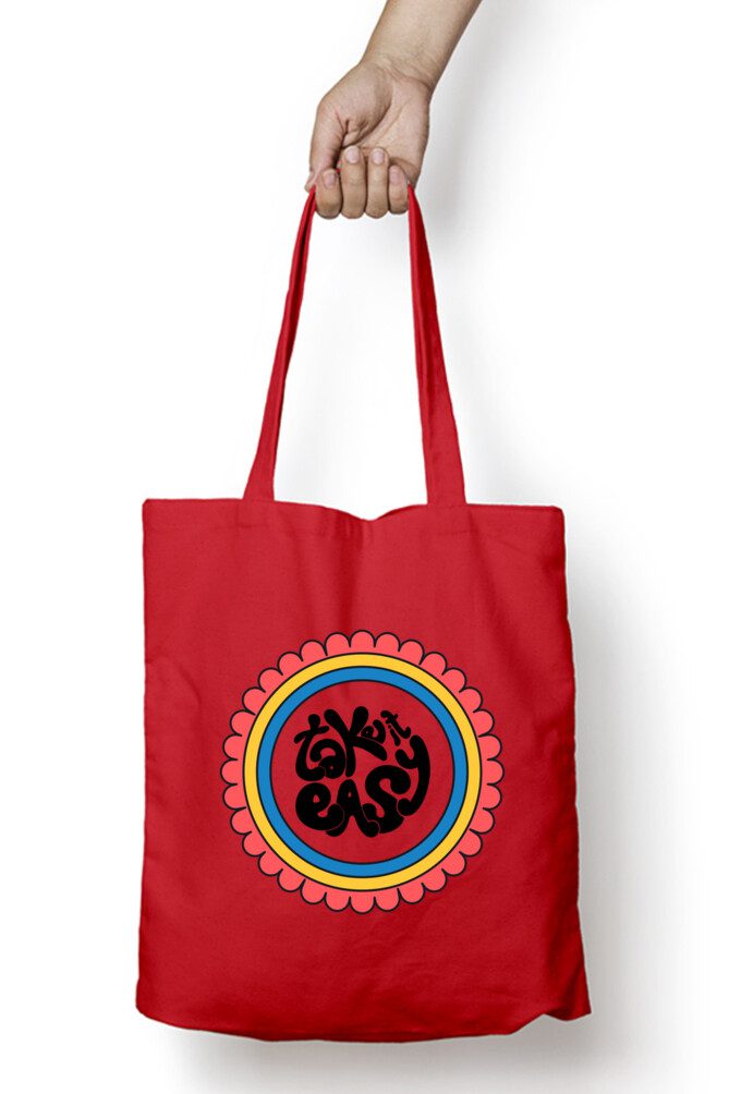 Take it easy themed tote bag - Fashion Greet